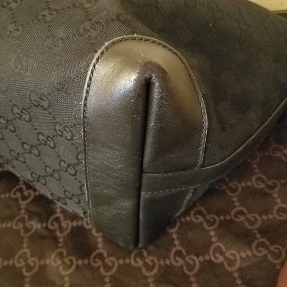 Gucci Black Canvas Craft Tote - Picture 6 of 8